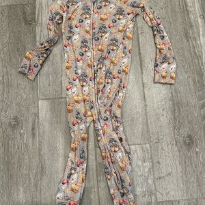 Baby Toddler pirate themed Bamboo convertible footie pajamas
